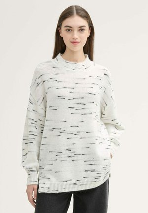 TOM TAILOR DENIM Jumper - off white black grey neps