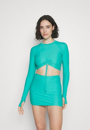 We Are We Wear PHOEBE TIE FRONT - Vrchný diel bikín - aquatic blue