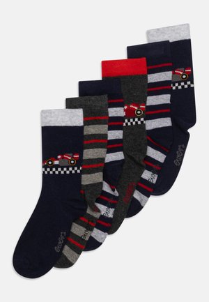 Ewers, CAR 6 PACK - Socks - blue/grey