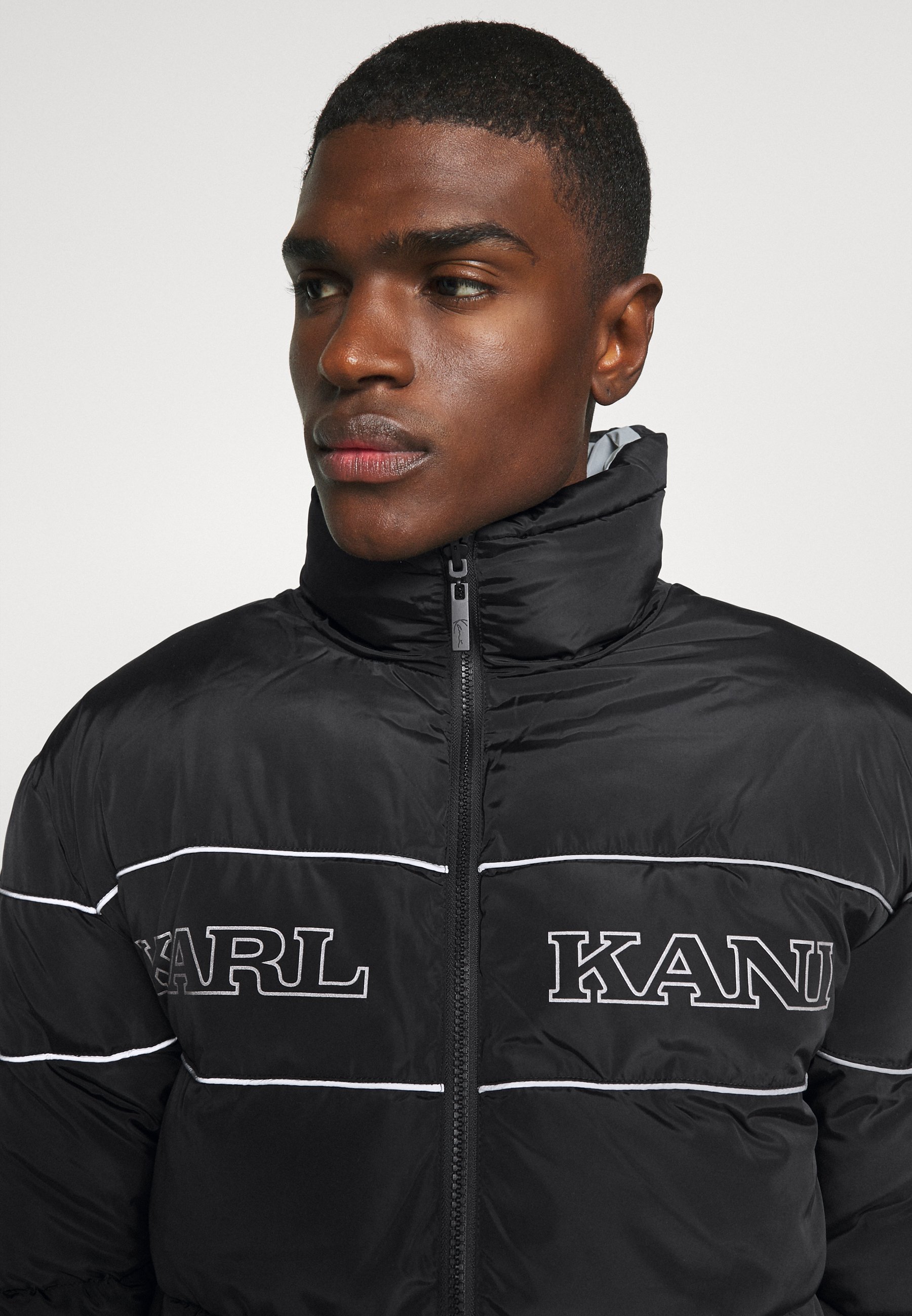RETRO REVERSIBLE PUFFER JACKET Winterjacke black RETRO REVERSIBLE PUFFER JACKET Winterjacke black