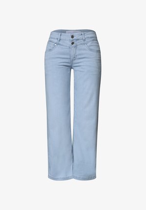 Street One Studio, MID WAIST WIDE LEG JEANS IM LOOSE FIT - Jean droit - soft bleached washed