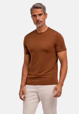 FALKE, T-shirt basic - cappucino