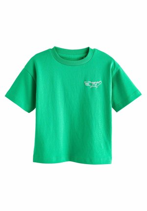 SIMPLE SHORT SLEEVE - Trükipildiga T-särk - jade green