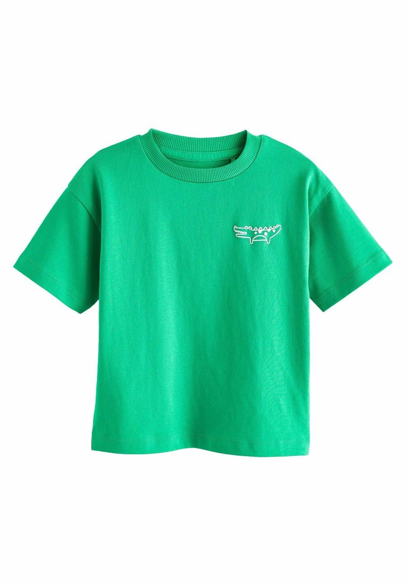 Next - SIMPLE SHORT SLEEVE - T-shirts print - jade green, Forstør