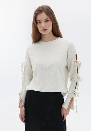 MIT ARMELDETAIL - Sweatshirt - silver birch