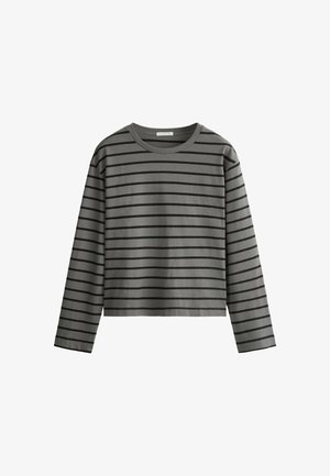 OYSHO, T-shirt à manches longues - charcoal grey
