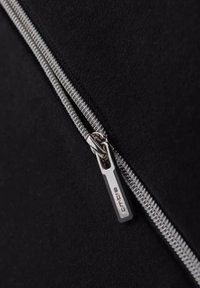 WITH DECORATIVE ZIPS - Felpa - black