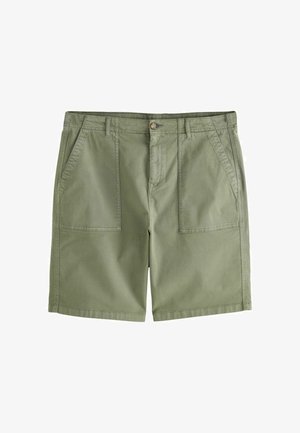 Next, REGULAR FIT - GARMENT DYED FATIGUE JORT SHORTS . - Shortsit - sage green