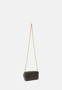 Lauren Ralph Lauren LEATHER MEDIUM WITLEY CROSSBODY WALLET - Taška s příčným popruhem - dark olive
