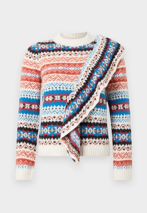 PEDRO FRILL PULL - Pulover - rust