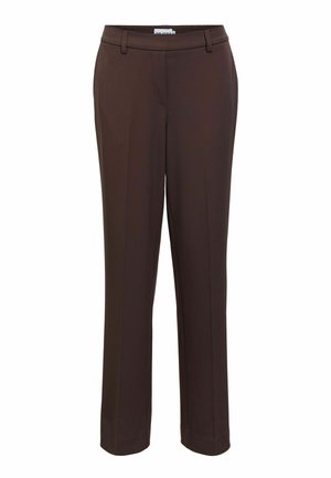 Object, OBJLISA MW STRAIGHT PANT DIV - Pantalon classique - seal brown