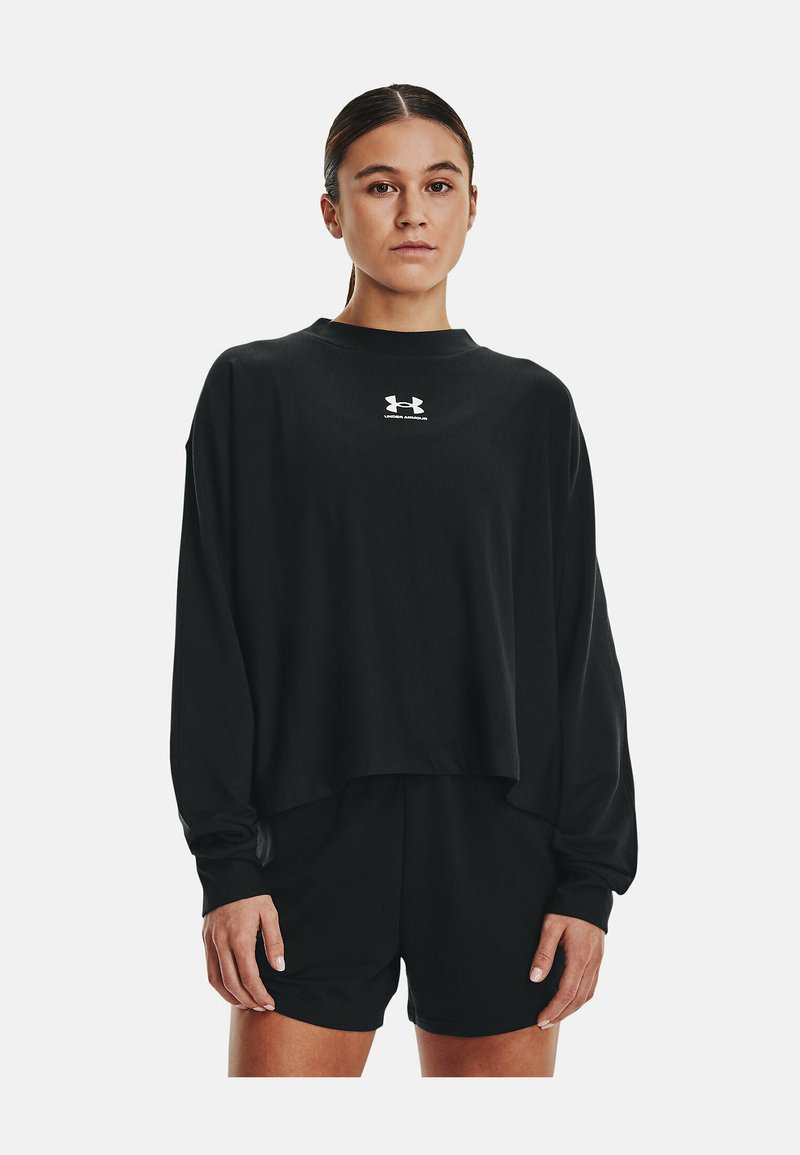 Under Armour LONGSLEEVES Long sleeved top black/black Zalando.co.uk