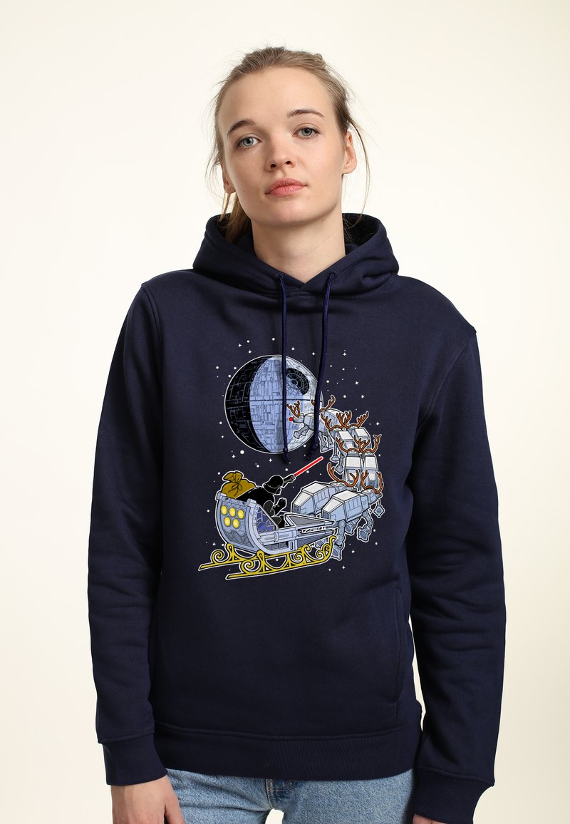 Star Wars STAR WARS CLASSIC VADER SLEIGH - Jersey con capucha - navy blue