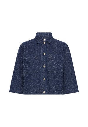 PULZ, PZDAPHNE - Veste en jean - dark blue denim
