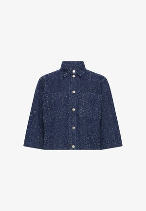 PULZ, PZDAPHNE - Veste en jean - dark blue denim