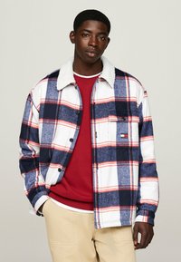 Tommy Jeans CHECK  - Übergangsjacke - dark night navy