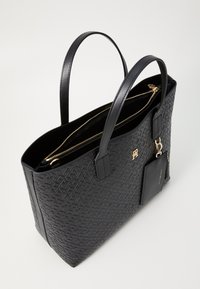 Tommy Hilfiger ICON SATCHEL MONO - Shoppingveske - black