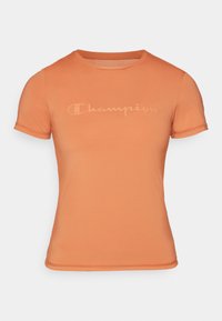 PERFORMANCE CREWNECK BACK CUT - Majica kratkih rukava s printom - copper