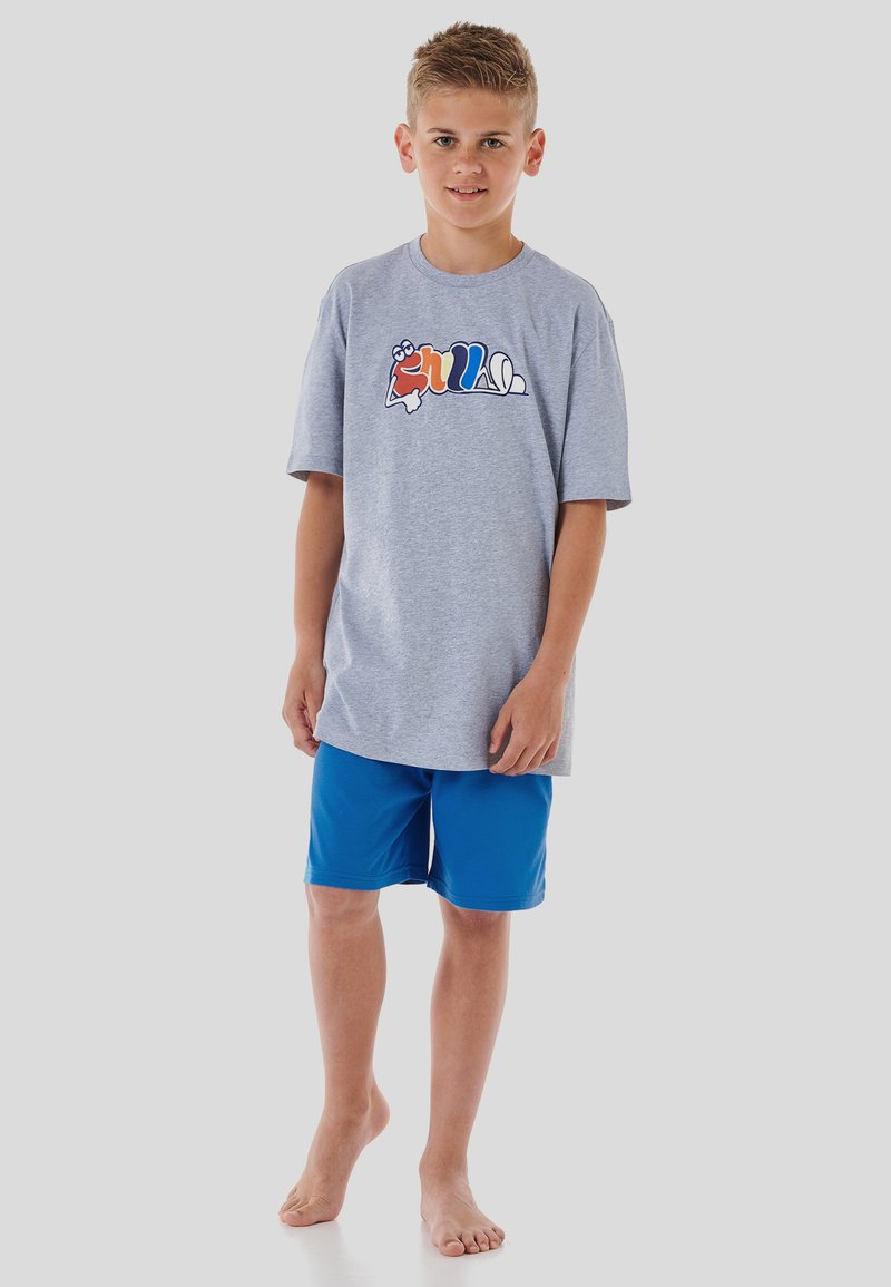 Schiesser SET - Pyjama set - grau-mel.