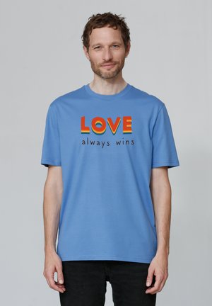 T-Shirt print - bright blue