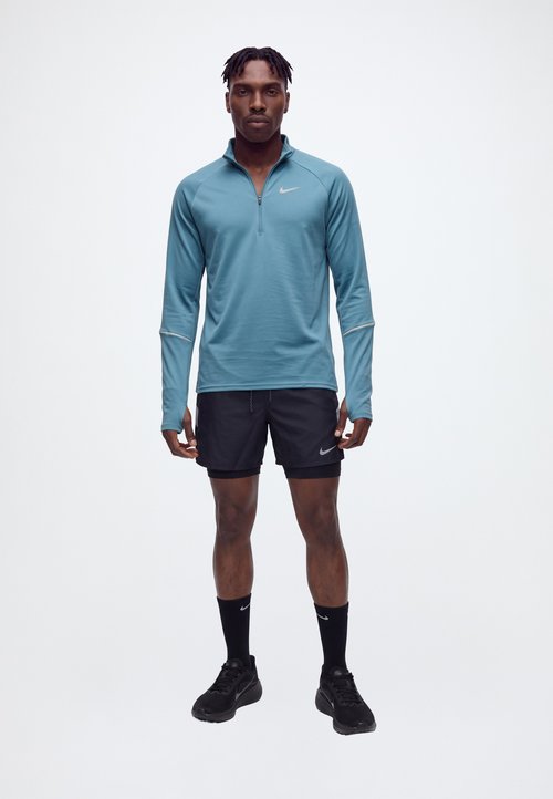 Nike MILER TOP - Long-sleeved top - smokey blue/reflective silver-coloured — photo 2