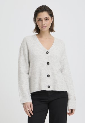 Cardigan - light grey melange