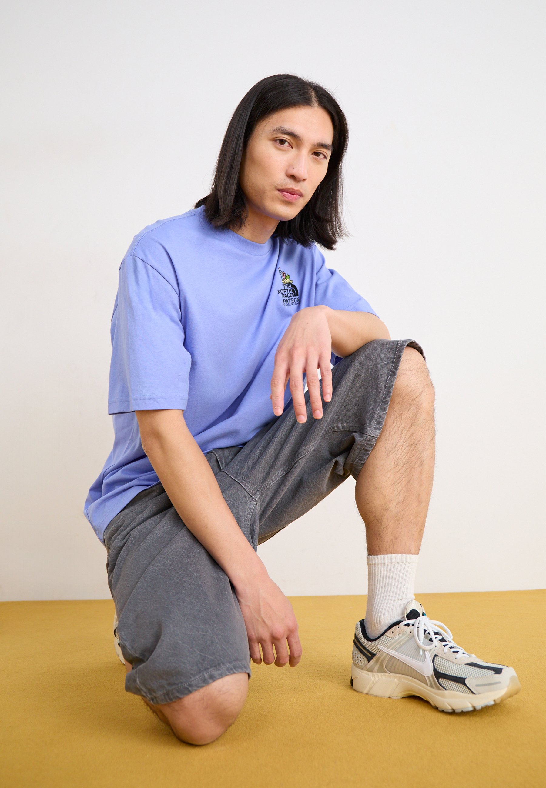 ★ドイツ発*THE NORTH FACE*新作*Clean Trails Tシャツ/W★ The North Face Clean Trails Oversized Fit T-Shirt | Blue