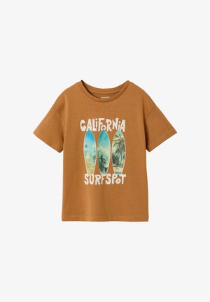 Vertbaudet, Print T-shirt - pekannuss