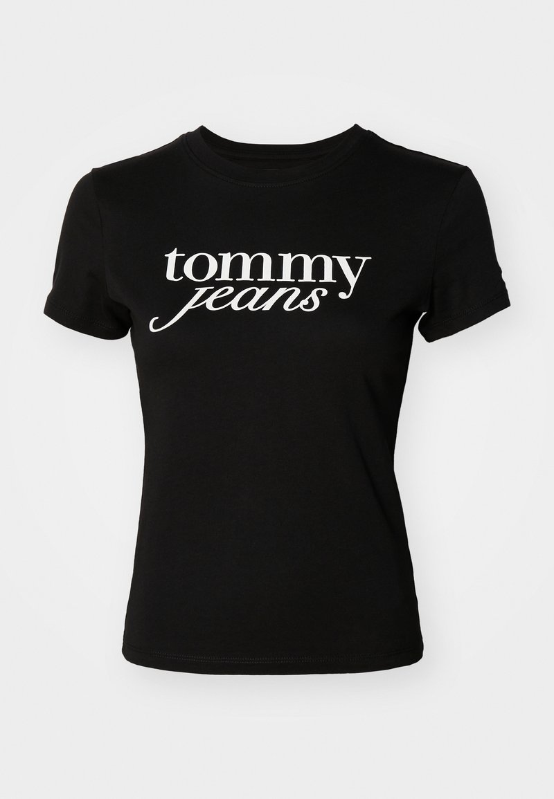 Tommy Jeans T-shirt print zwart Tommy Jeans T-shirt print zwart