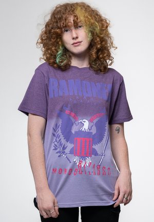 RAMONES MONDO BIZARRO DYE WASH - Print T-shirt - purple