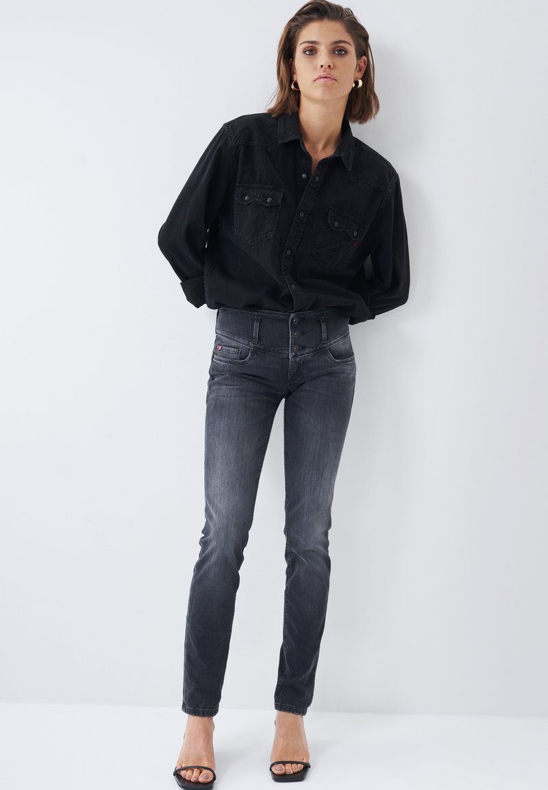 Salsa Jeans Slim fit jeans zwart