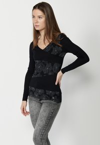 Koroshi Bluză cu mânecă lungă - black