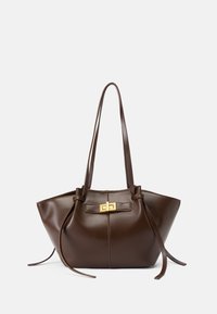 MIDI LONG STRAP BAG - Borsa a mano - dark brown