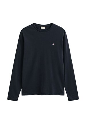 GANT, SHIELD - Pikkade varrukatega topp - black