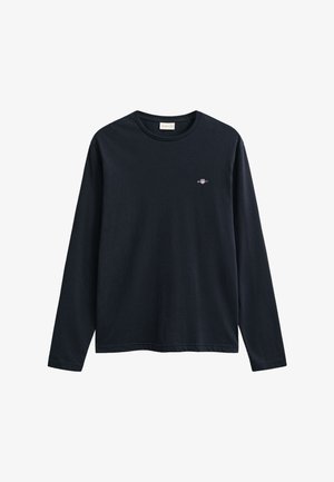 GANT, SHIELD - Pikkade varrukatega topp - black