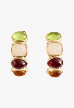 & OTHER STORIES, & OTHER STORIES MULTI-COLOURED HOOP EARRINGS - Oorbellen - gold-coloured