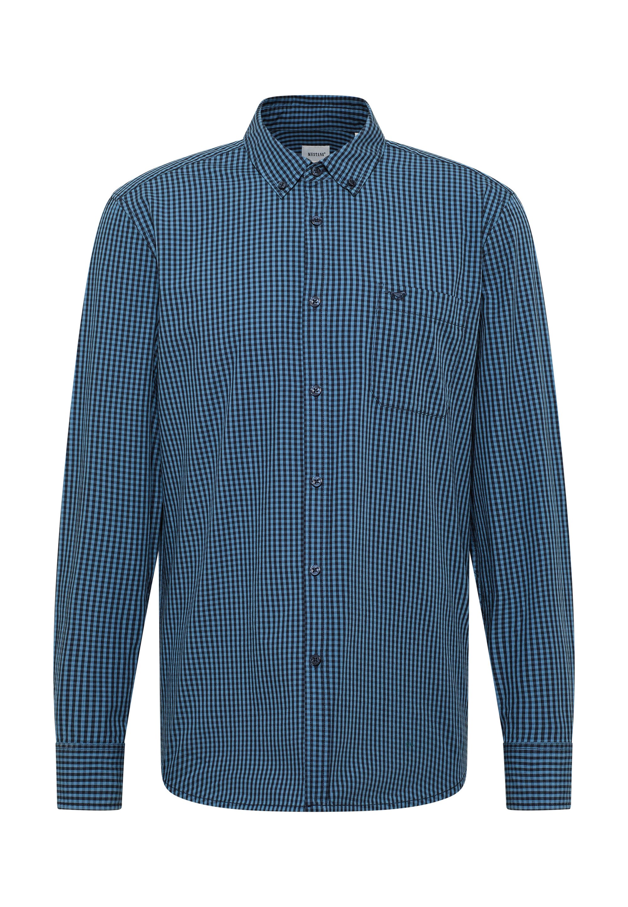 MUSTANG Chemise Homme Rawlins Bouton Bas – Chemise Décontractée Casual Style Urbain, Confortable Et Tendance