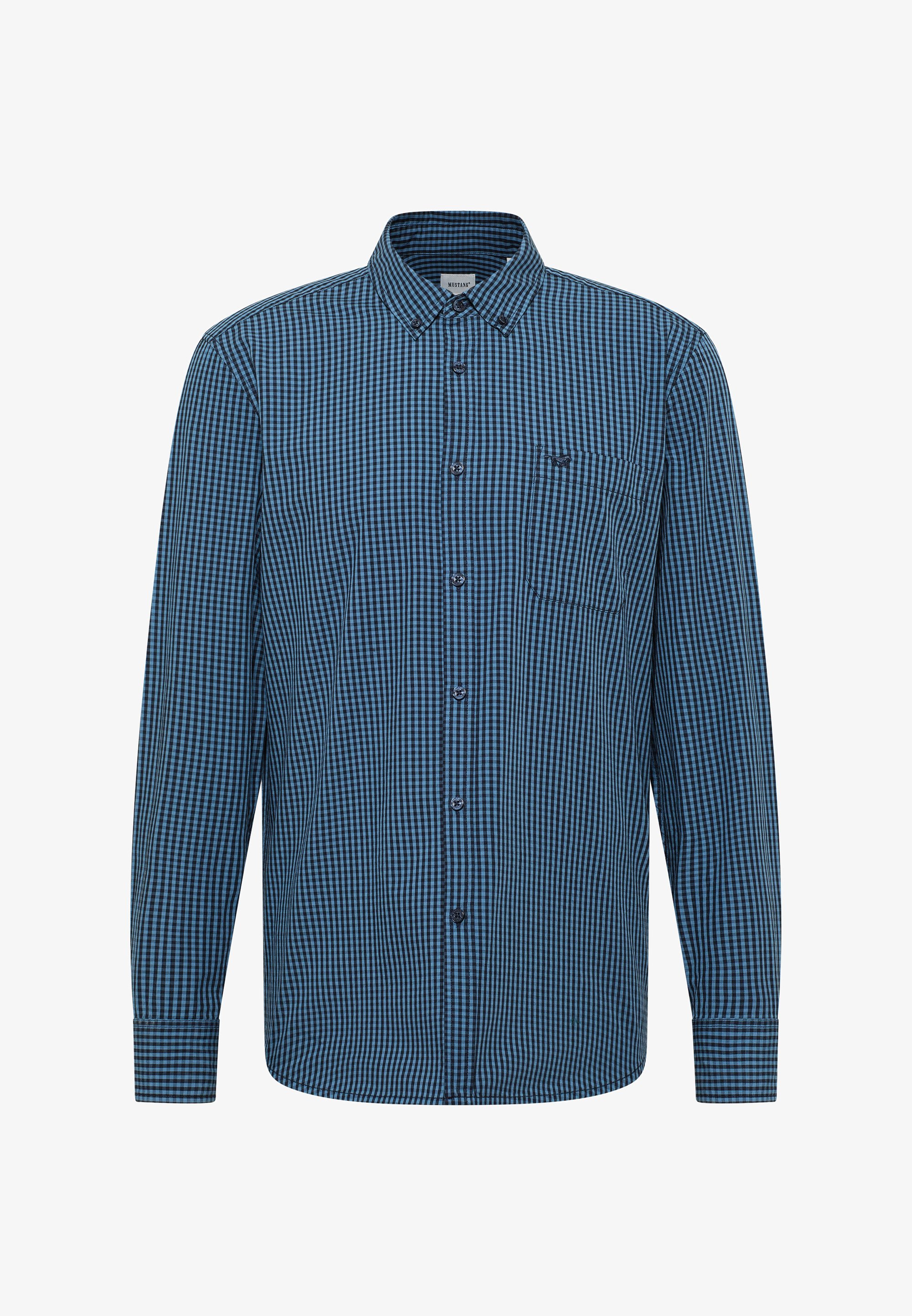 MUSTANG Chemise Homme Rawlins Bouton Bas – Chemise Décontractée Casual Style Urbain, Confortable Et Tendance