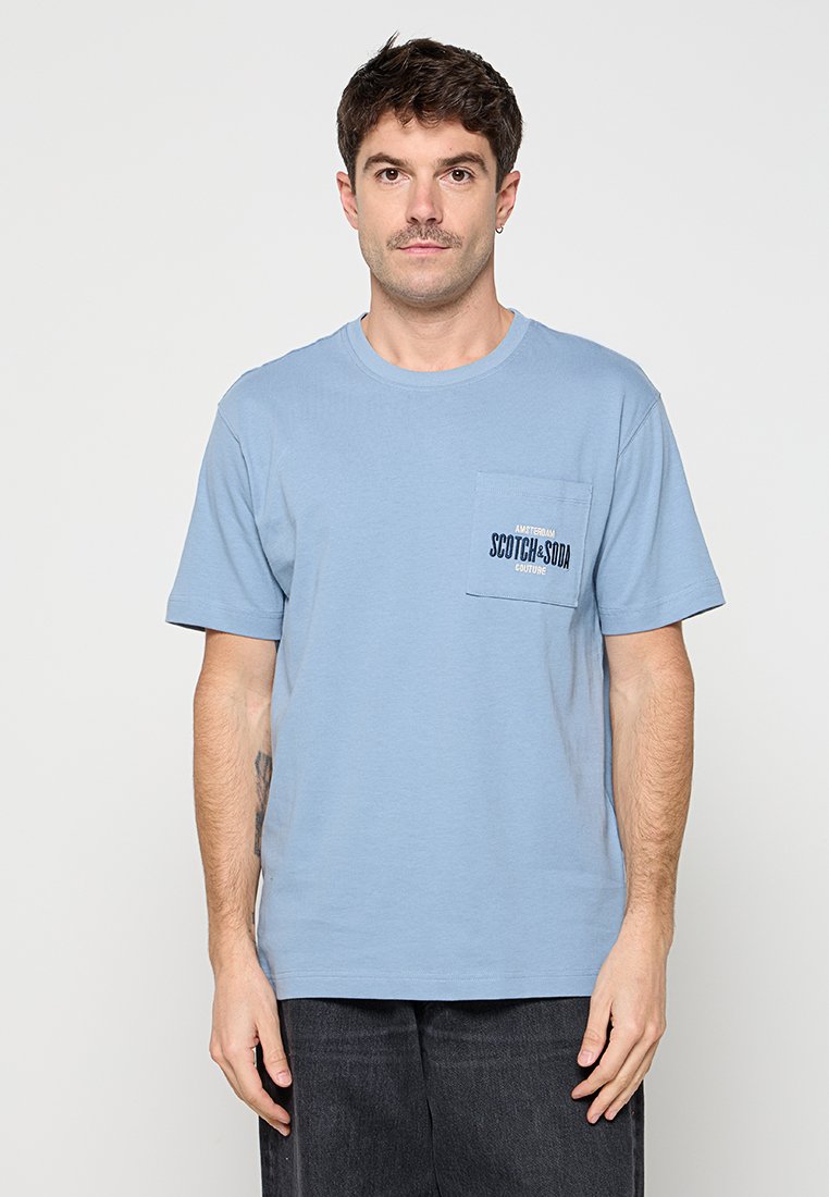 Scotch & Soda T-shirt basic lichtblauw Scotch & Soda T-shirt basic lichtblauw
