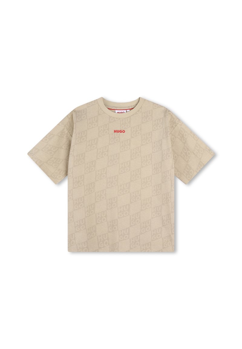 HUGO Kids T-shirt print beige