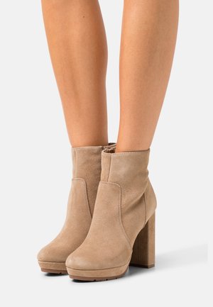 Anna Field, Enkellaarsjes met hoge hak - beige