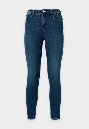 ONLY Petite, ONLLINEA MID WAIST LANK - Jeans Skinny Fit - dark blue denim