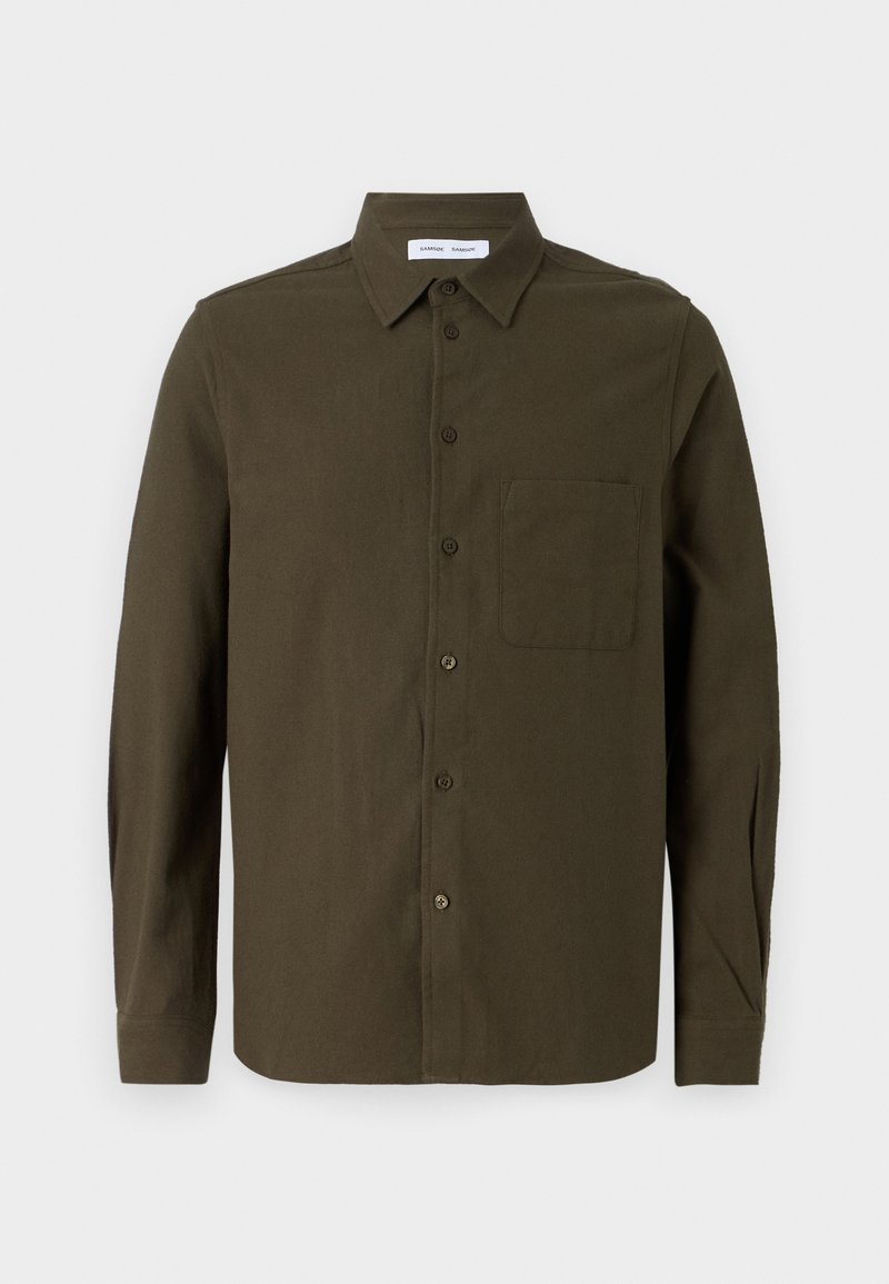 Samsøe Samsøe Overhemd donkergroen