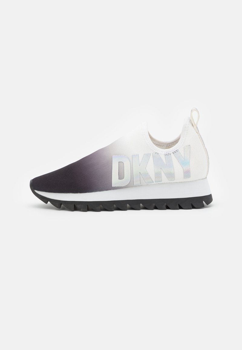 dkny slip on trainers white