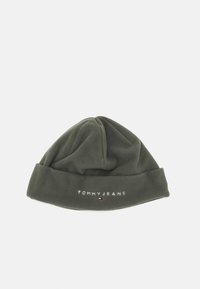 Tommy Jeans LINEAR LOGO BEANIE UNISEX - Pipo - deep woods
