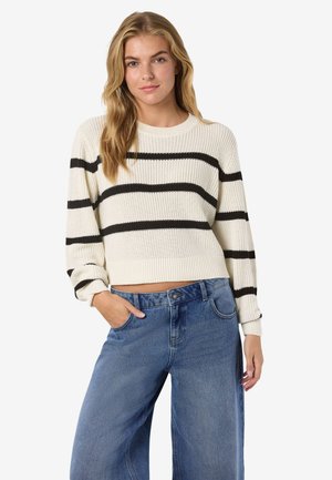 NMMAYSA O NECK - Strickpullover - eggnog