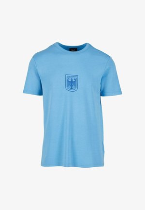 Nyomott mintás póló - blau