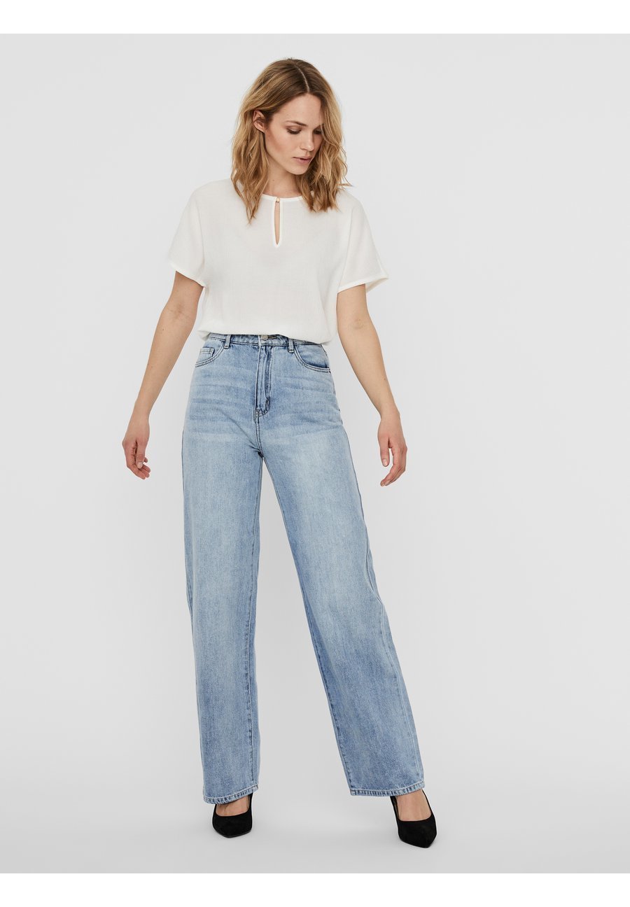 Vero Moda VERO MODA LOOSE FIT JEANS VMKATHY HIGH WAIST - Relaxed fit jeans  - light blue denim/Lichtblauw - Zalando.nl