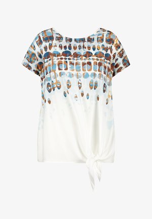T-shirt print - offwhite gemustert