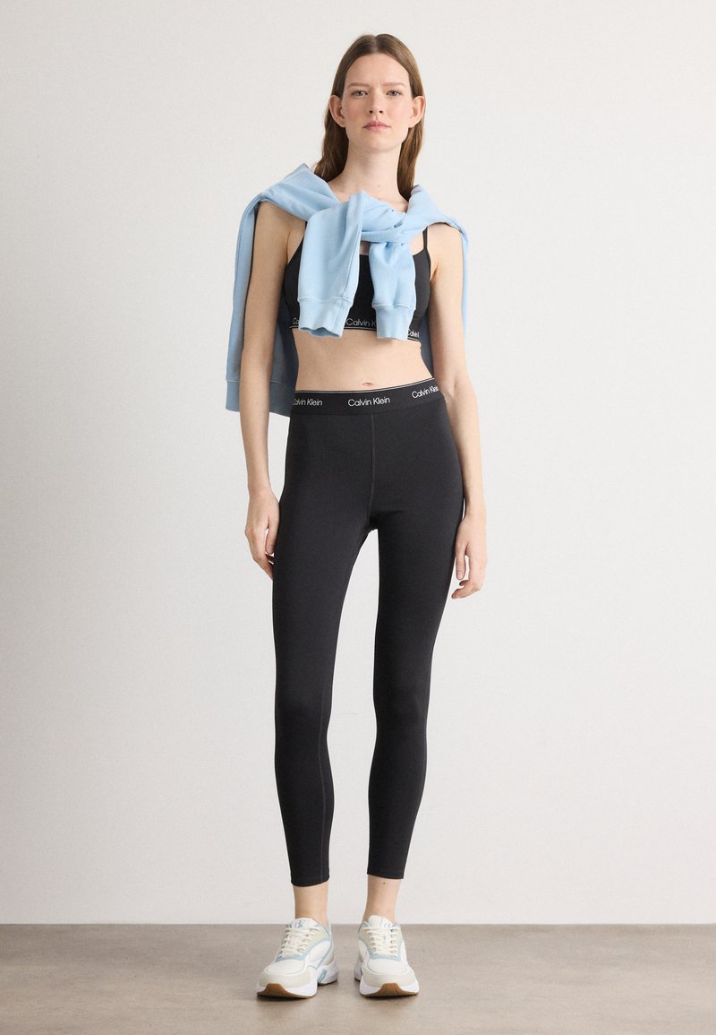 Calvin Klein SPORT MODERN HIGH RISE Leggings black/negro